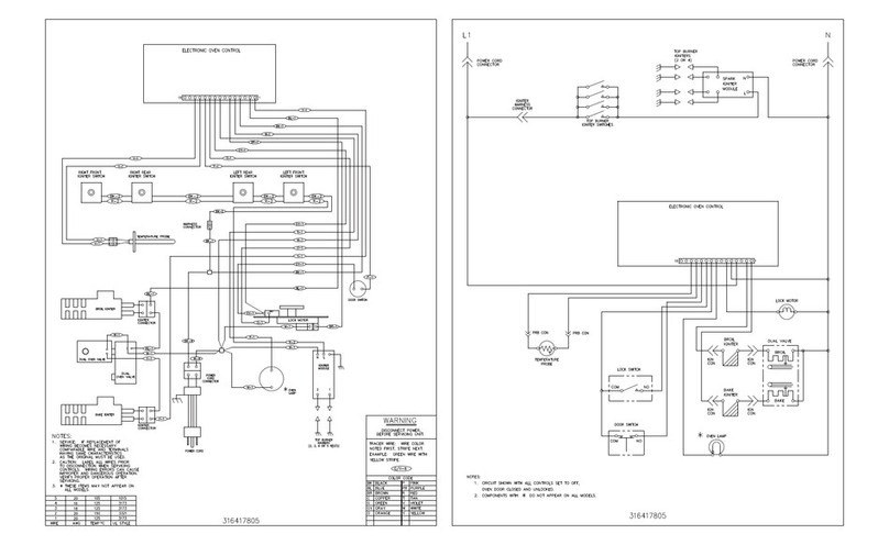Frigidaire FGFL83DSE Wiring diagram