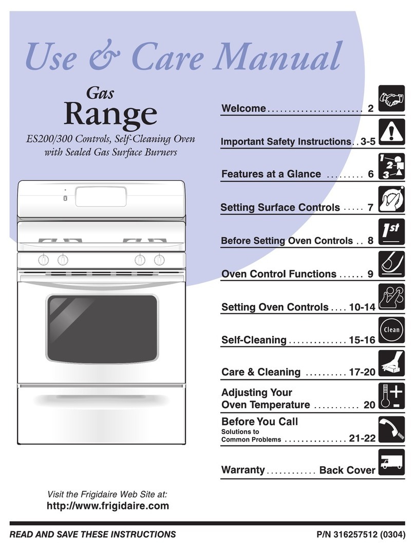 Frigidaire FGFL77ASJ Use & care manual