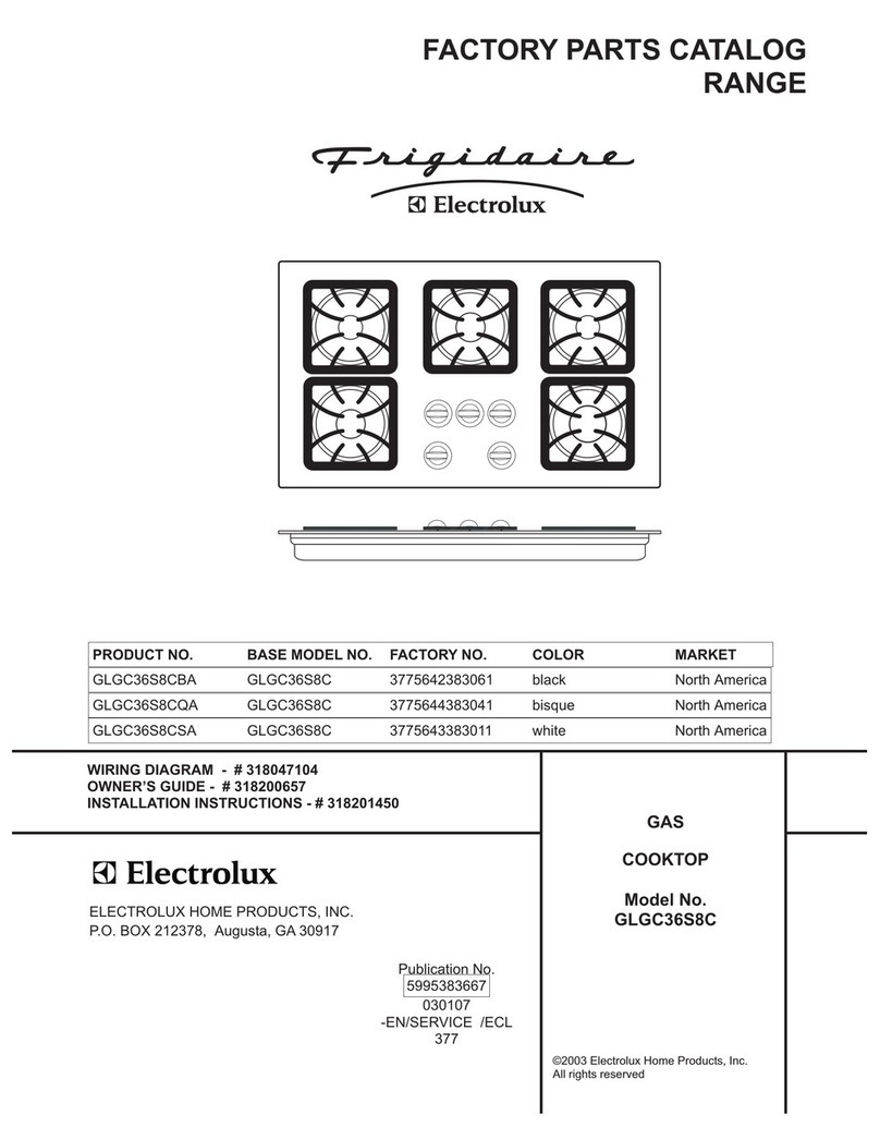 Frigidaire GLGC36S8C Factory parts catalog Frigidaire GLGC36S8C Factory parts catalog