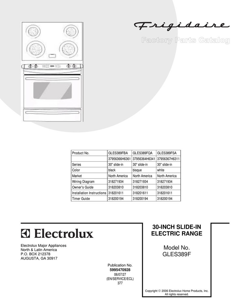 Frigidaire GLES389F Manual