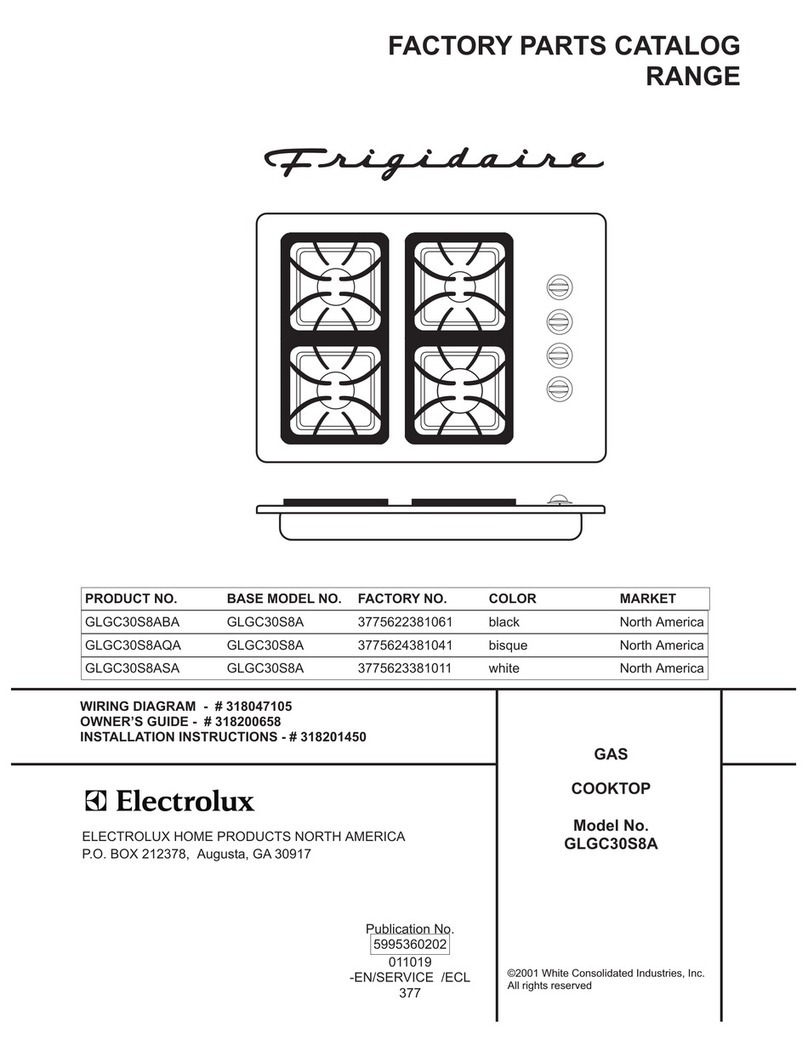 Frigidaire GLGC30S8A Factory parts catalog