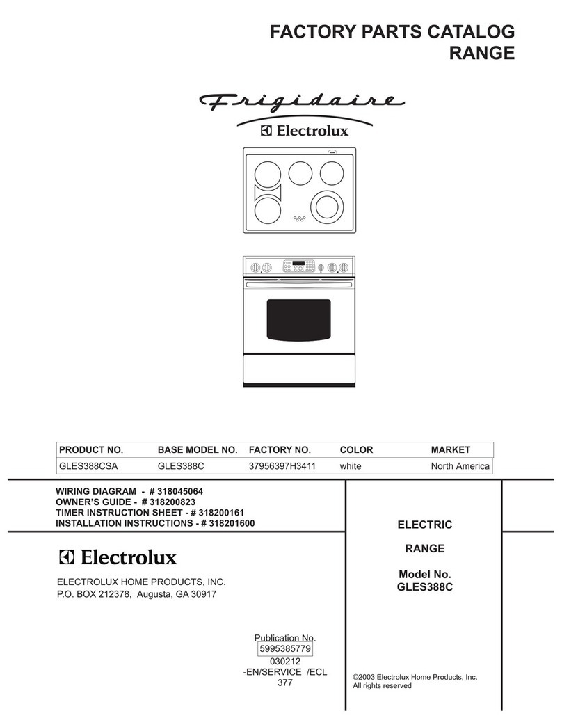 Frigidaire GLES388C User manual