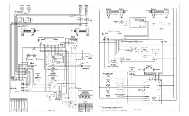 Frigidaire GLEMF397DBA Wiring diagram