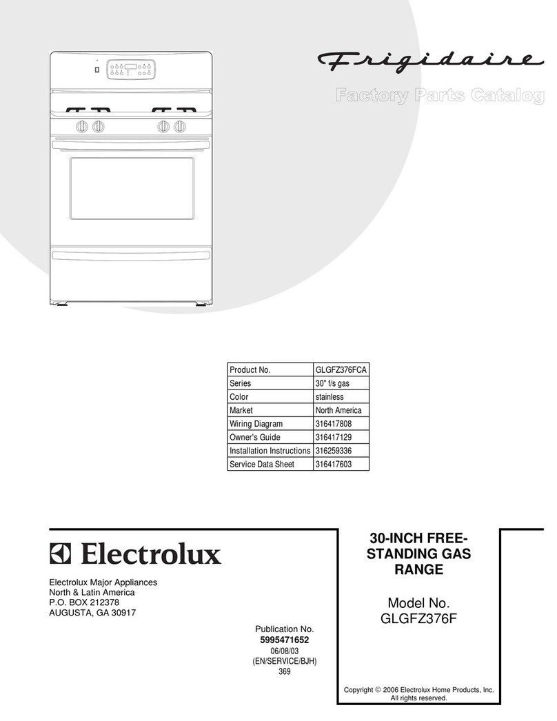 Frigidaire GLGFZ376F User manual