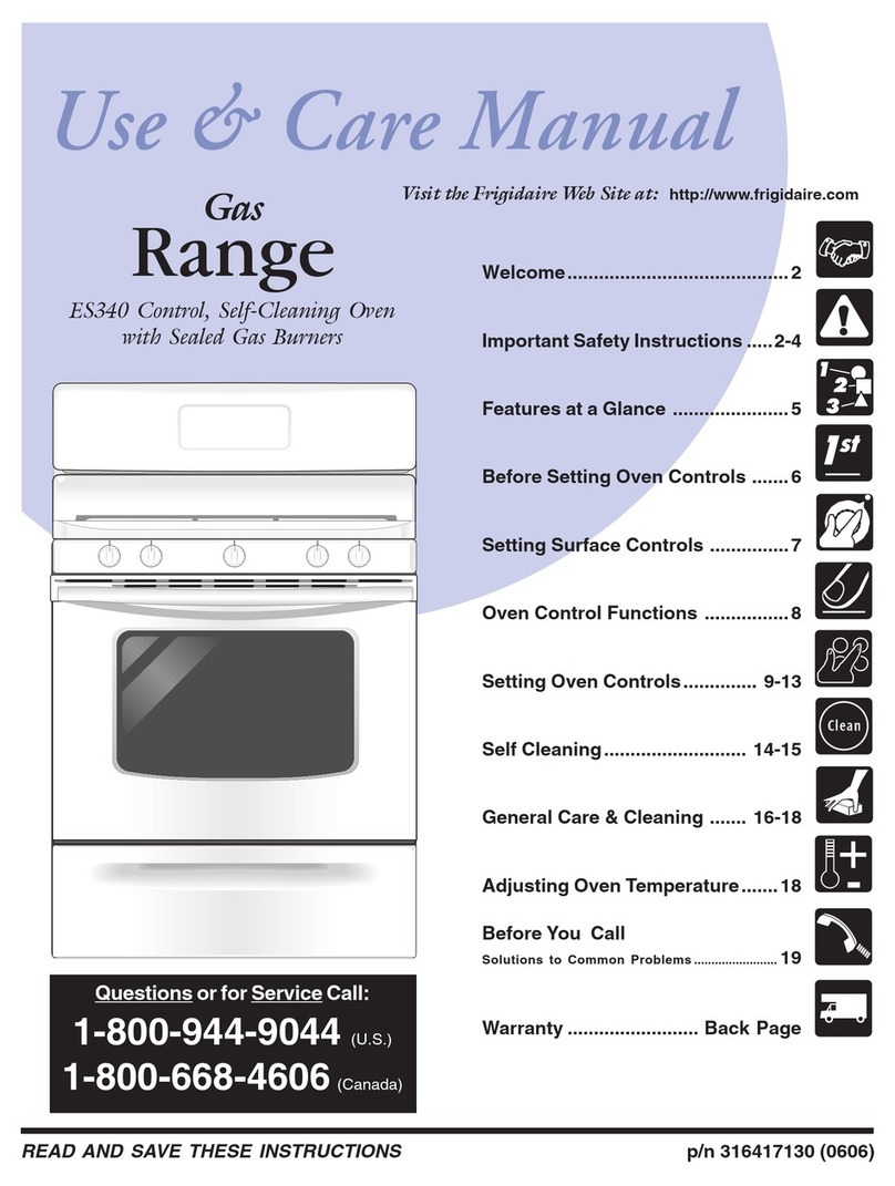 Frigidaire GLGFZ386FC Important safety instructions
