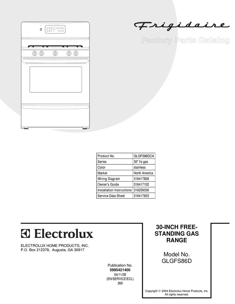 Frigidaire GLGFS86D User manual