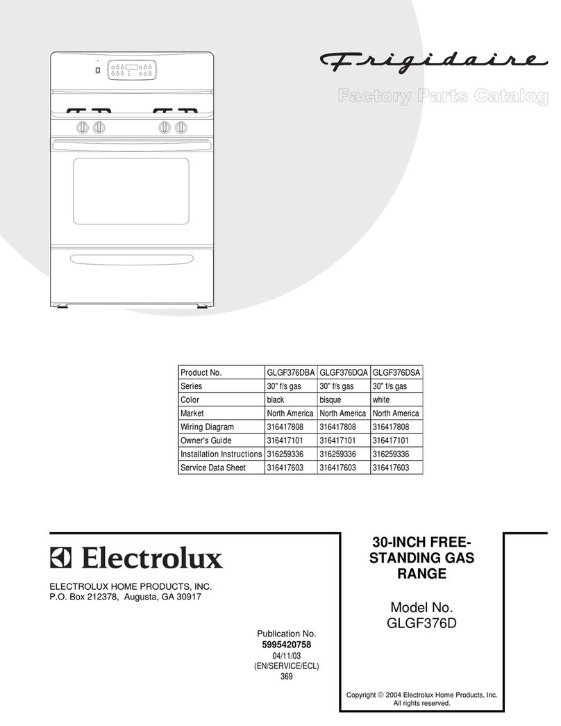 Frigidaire GLGF376D Manual