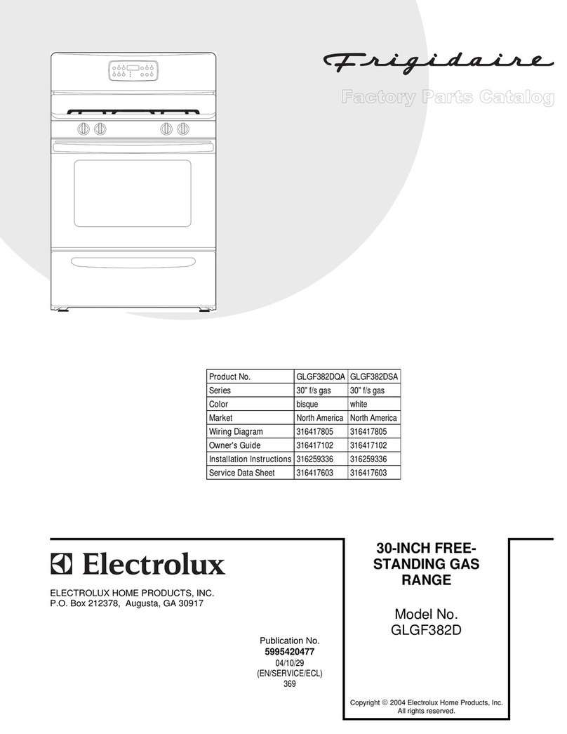 Frigidaire GLGF382D User manual
