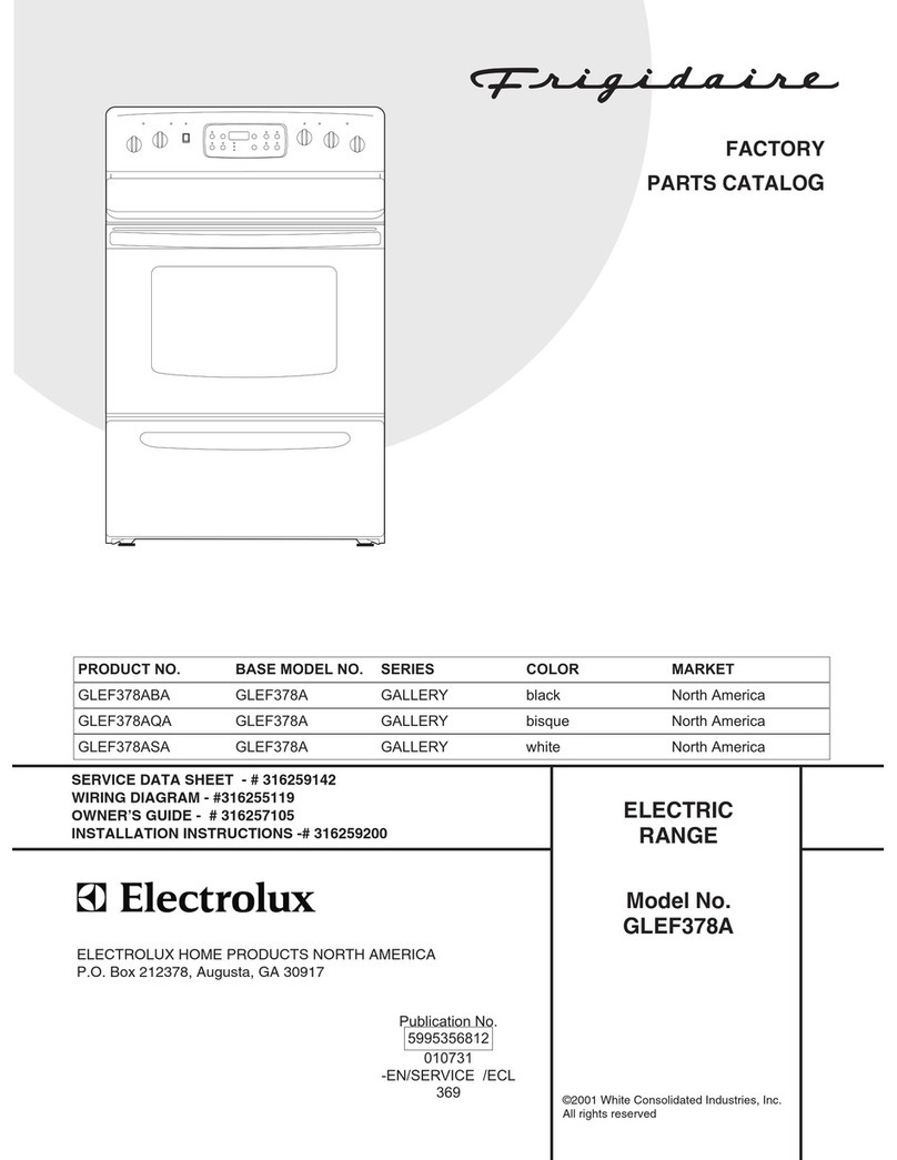 Frigidaire GLEF378A User manual