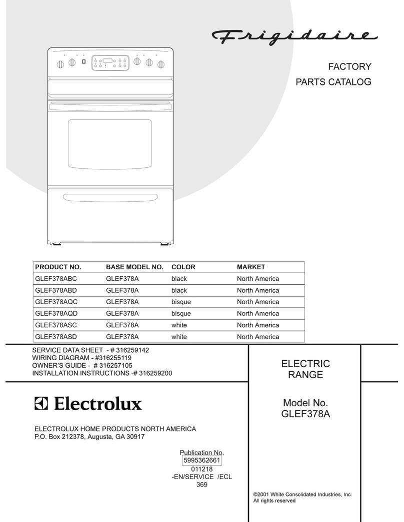 Frigidaire GLEF378A User manual