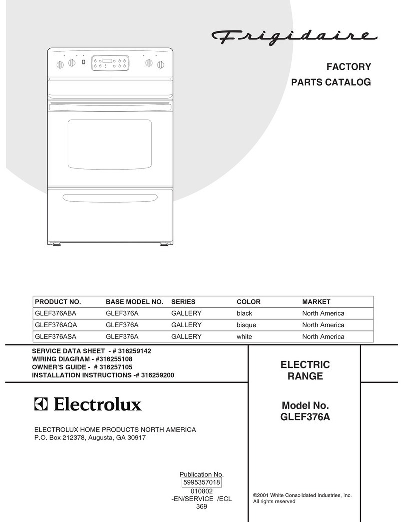 Frigidaire GLEF376A User manual