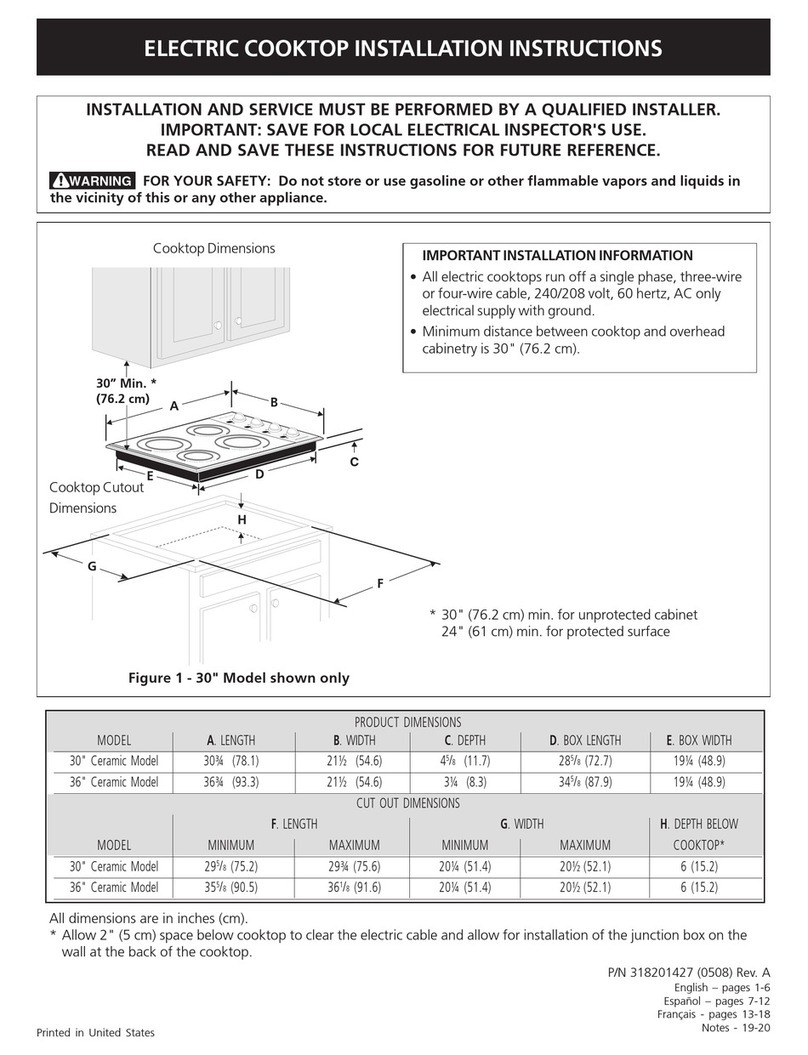 Frigidaire GLEC36S9ESC User manual