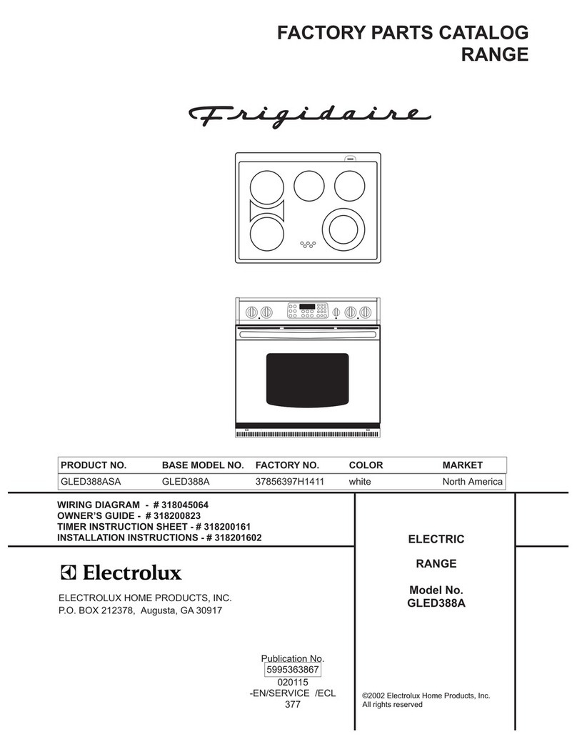 Frigidaire GLED388A User manual