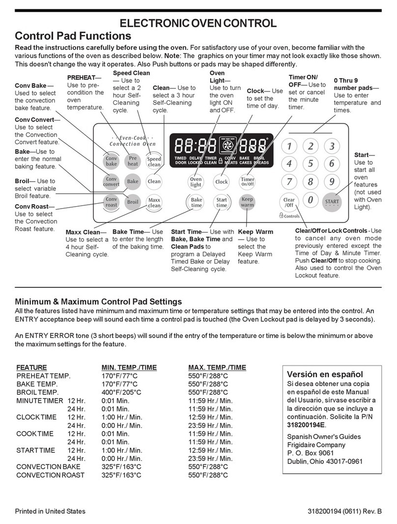 Frigidaire GLCS389FSA Use and maintenance manual Frigidaire GLCS389FSA Use and maintenance manual