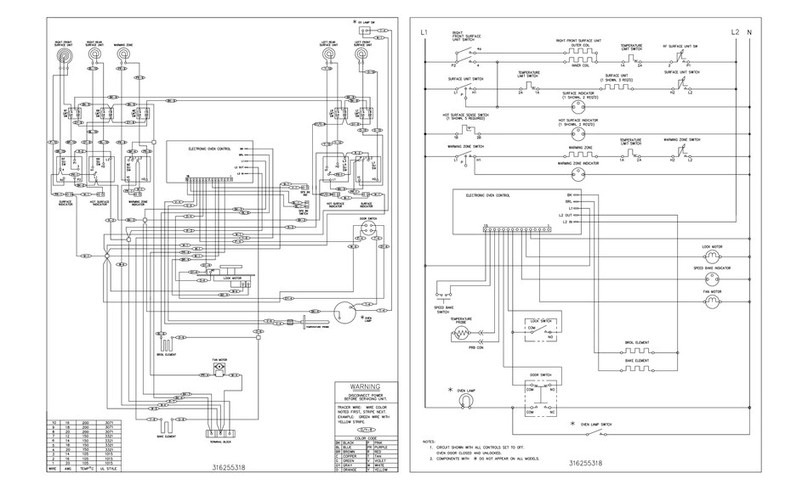 Frigidaire GLEFS77CSB Wiring diagram
