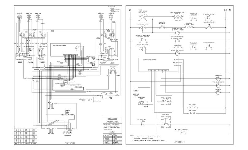 Frigidaire GLEFS77CSA Wiring diagram