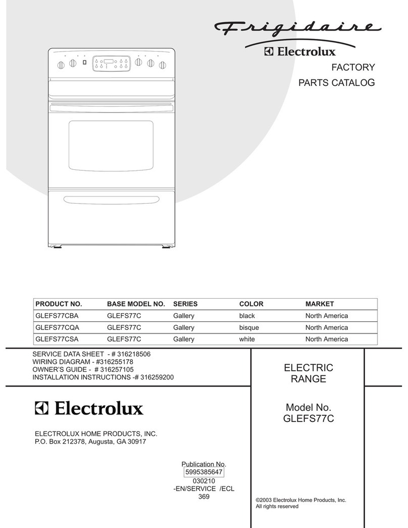 Frigidaire GLEFS77C User manual