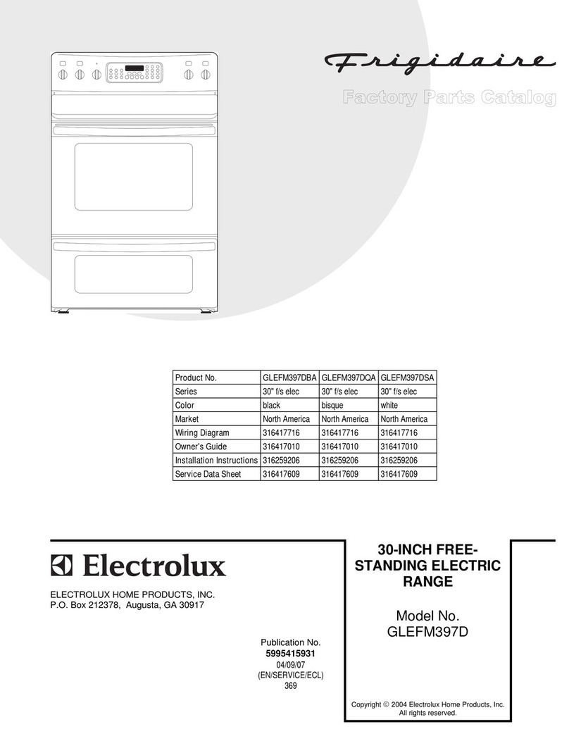 Frigidaire GLEFM397D User manual