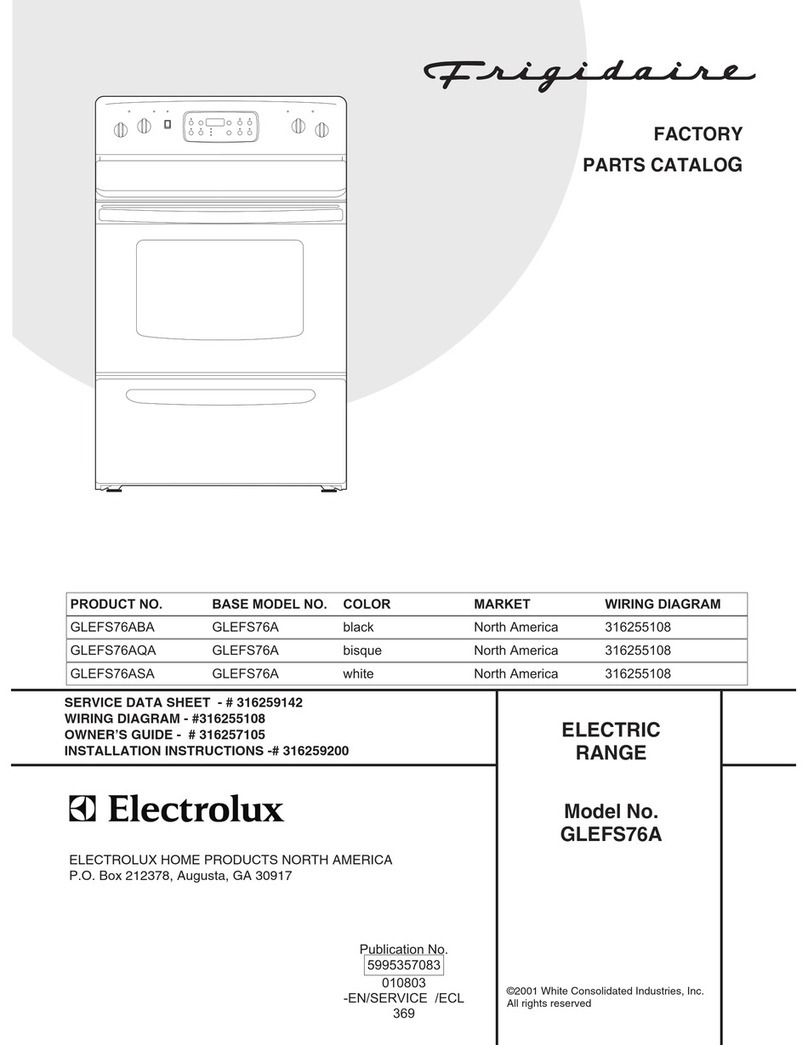 Frigidaire GLEFS76A User manual