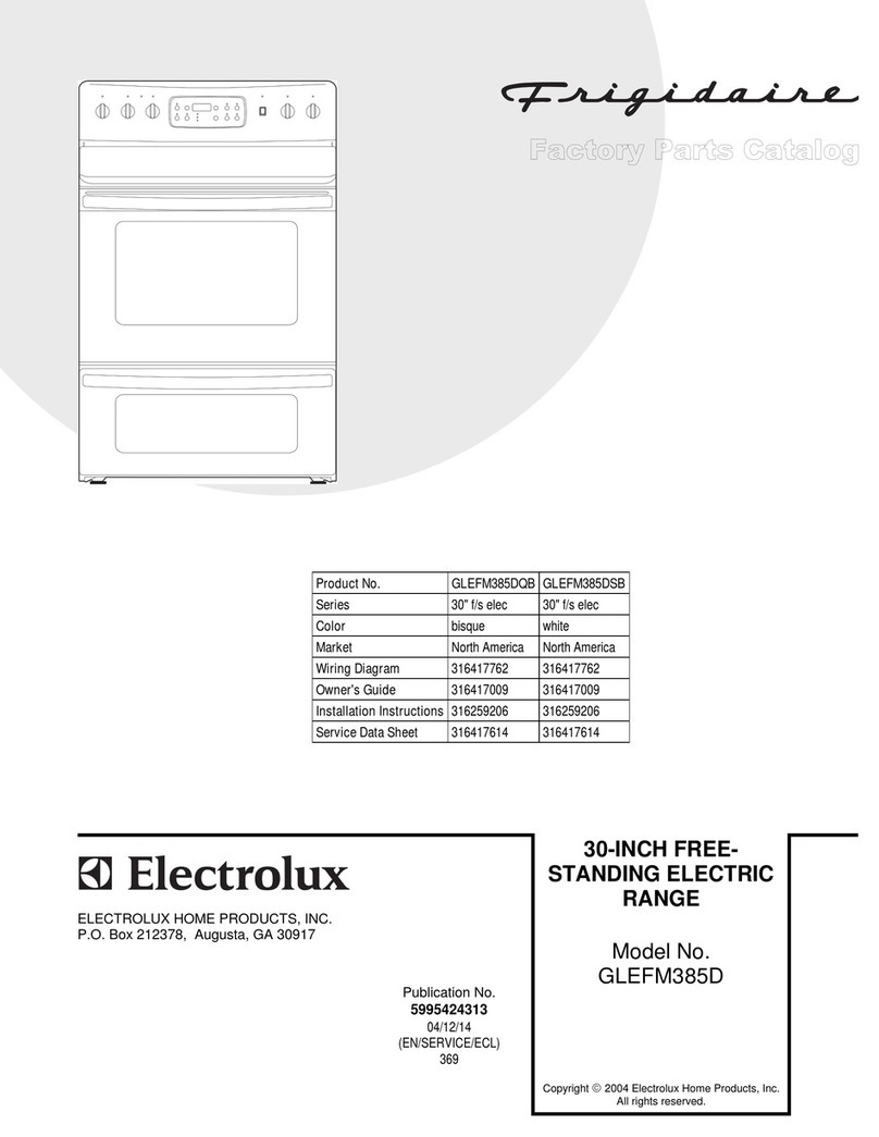 Frigidaire GLEFM385D User manual