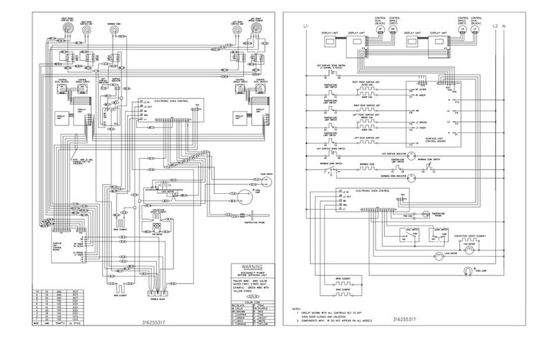 Frigidaire GLEF396CSD Wiring diagram