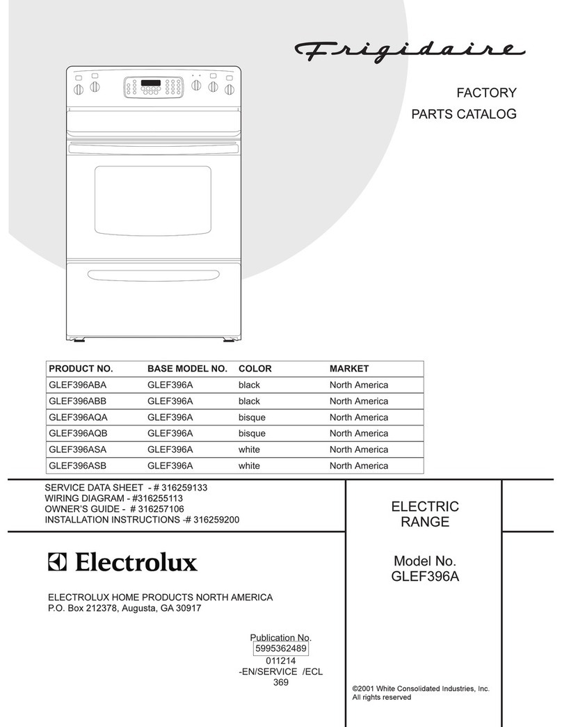 Frigidaire GLEF396A Factory parts catalog Frigidaire GLEF396A Factory parts catalog