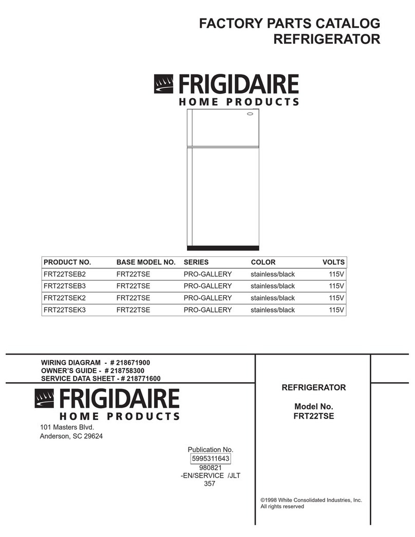 Frigidaire PRO-GALLERY FRT22TSE User manual