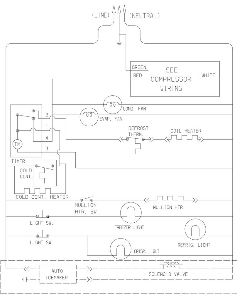 Frigidaire FRT22QGJW2 Wiring diagram