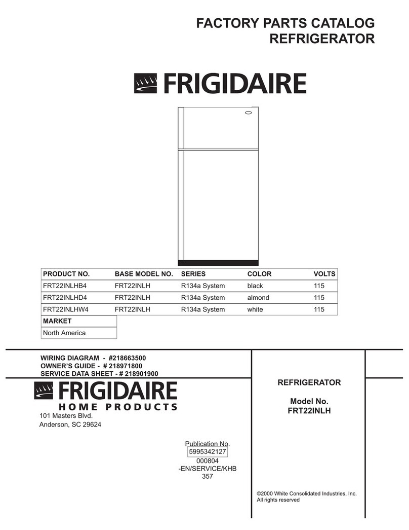 Frigidaire FRT22INLH User manual