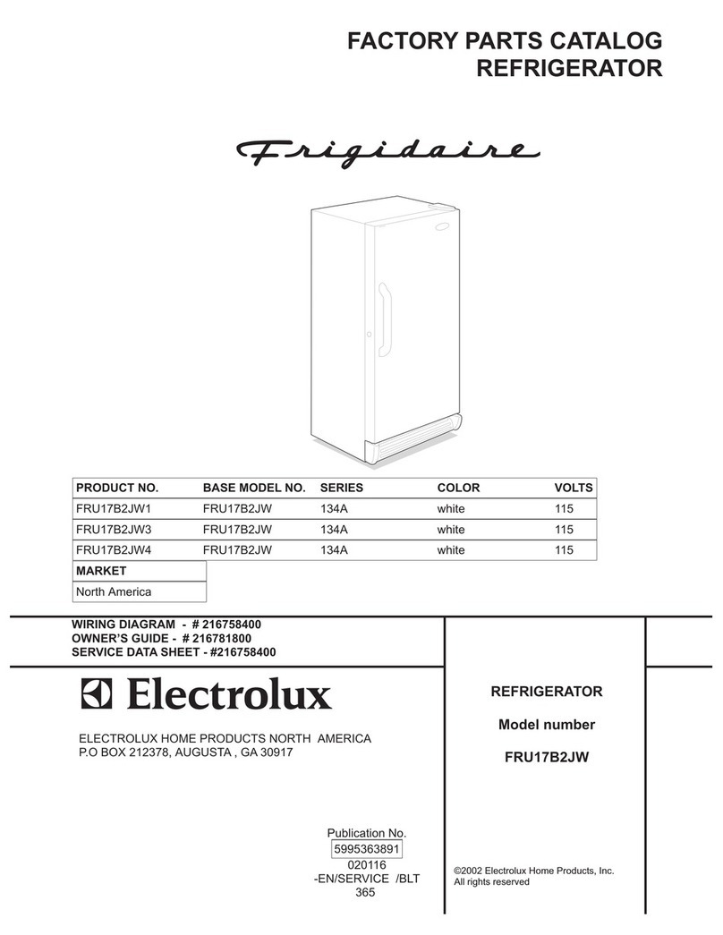 Frigidaire FRU17B2J User manual