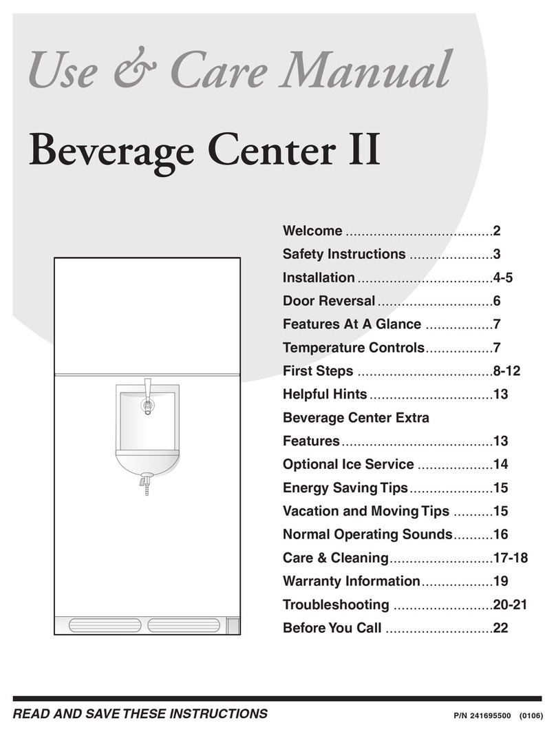 Frigidaire FRTB7B4EMB1 use and care manual