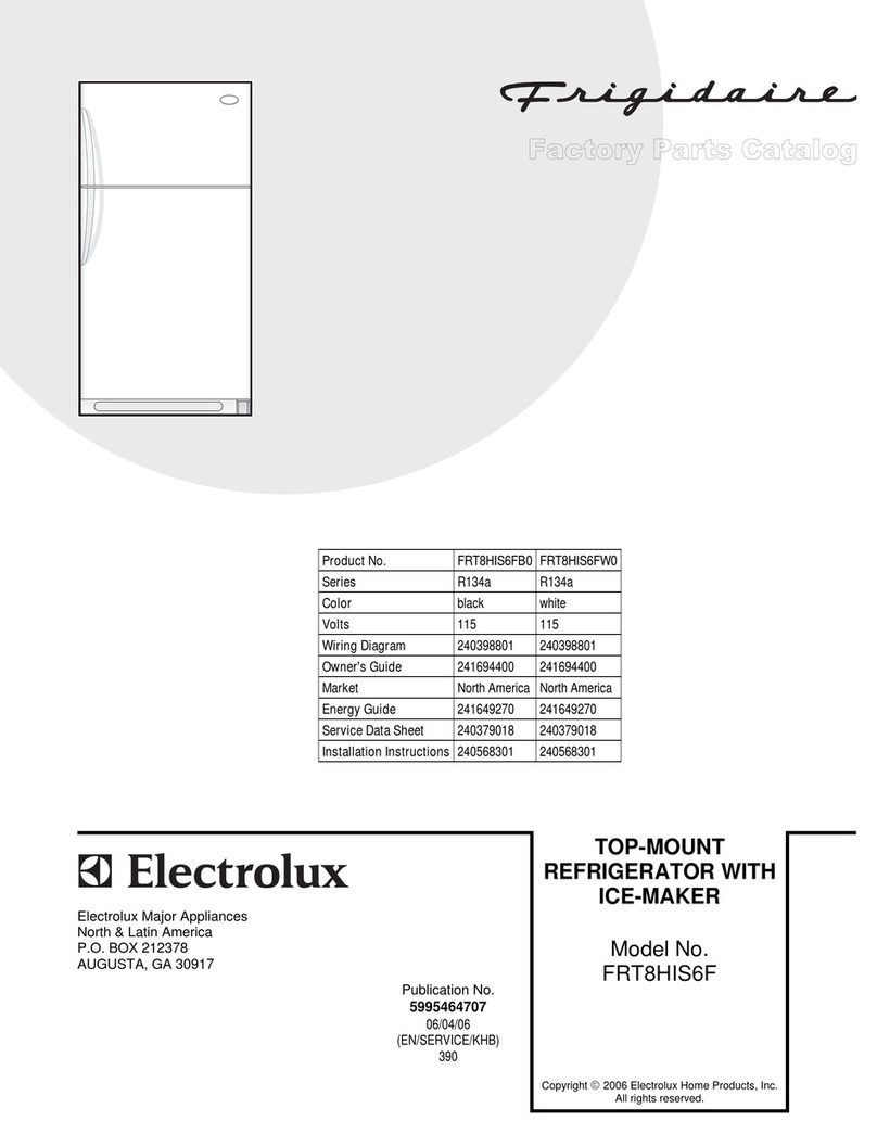 Frigidaire FRT8HIS6F User manual