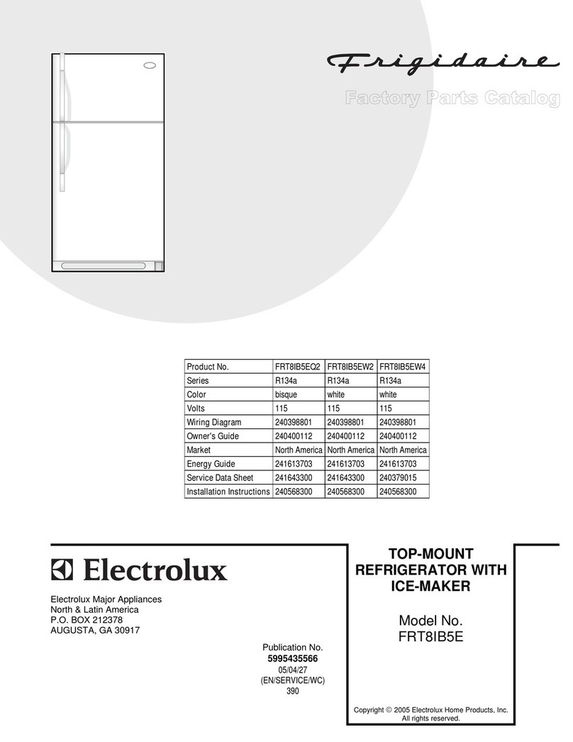 Frigidaire FRT8IB5E User manual