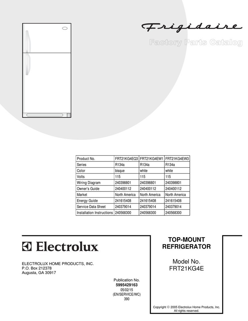 Frigidaire FRT21KG4E User manual