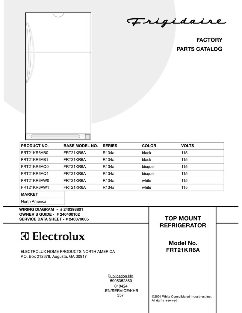Frigidaire FRT21KR6A Factory parts catalog