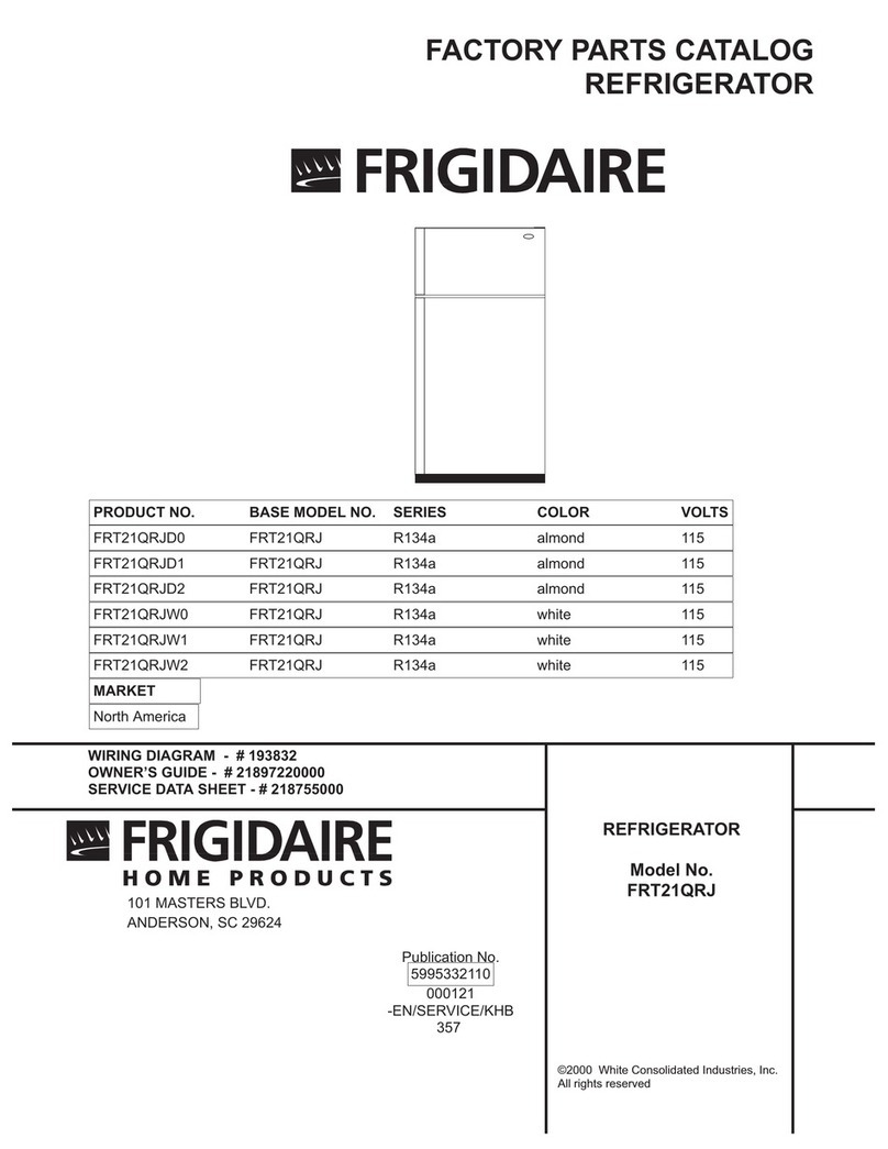 Frigidaire FRT21QRJ User manual