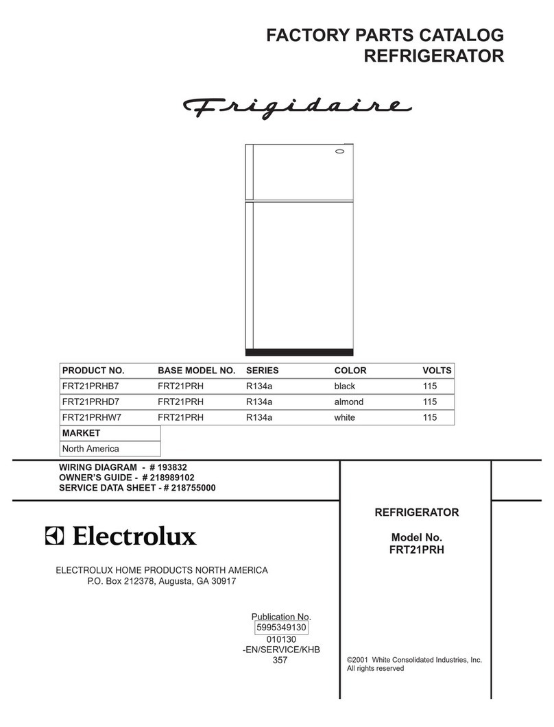 Frigidaire FRT21PRH User manual Frigidaire FRT21PRH User manual