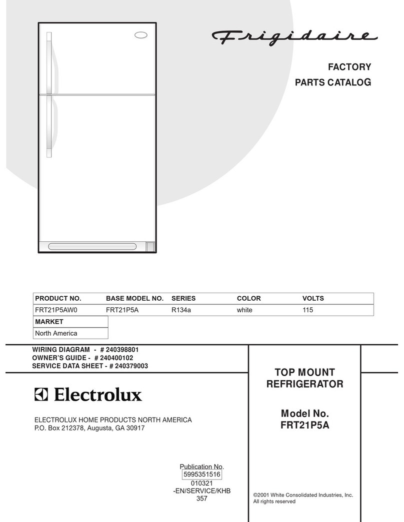 Frigidaire FRT21P5A User manual Frigidaire FRT21P5A User manual