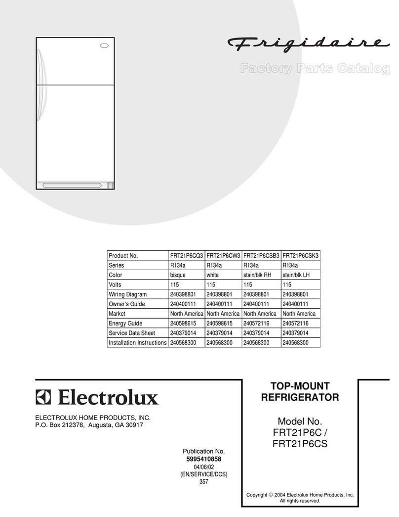 Frigidaire FRT21P6C User manual Frigidaire FRT21P6C User manual