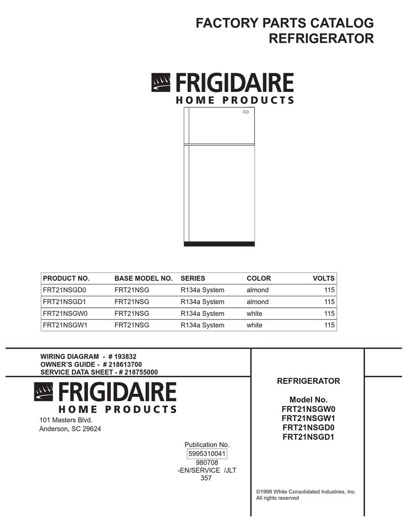 Frigidaire FRT21NSGD0 User manual