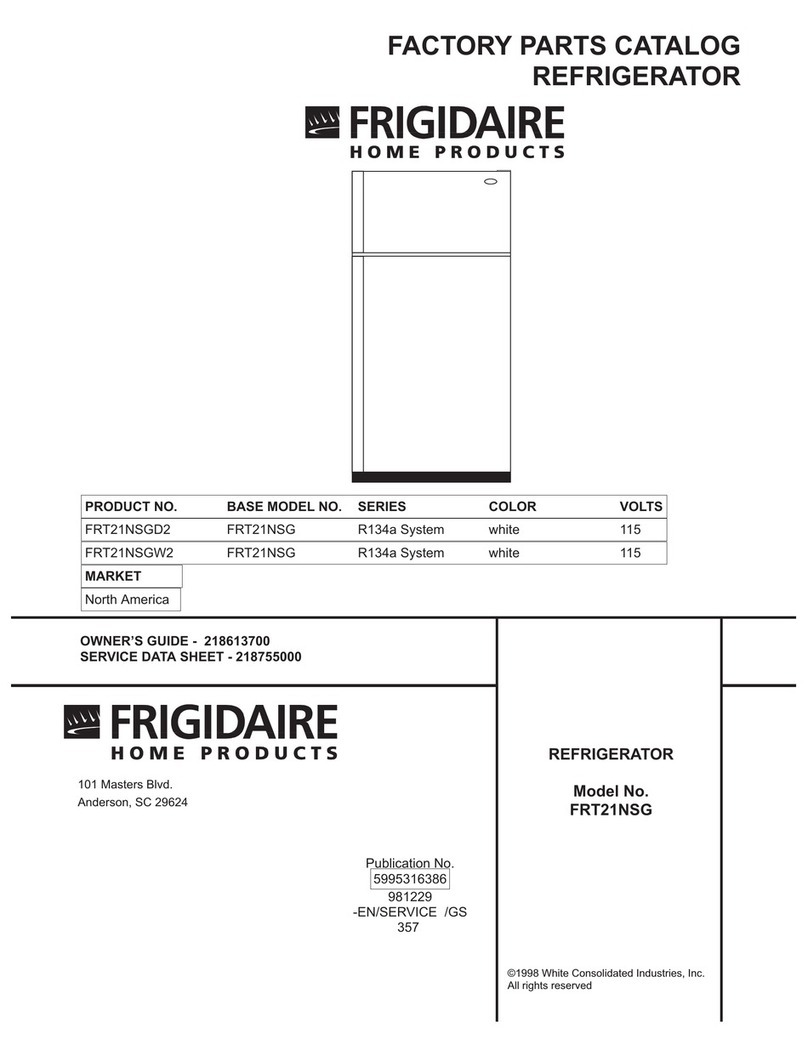 Frigidaire FRT21NSG User manual