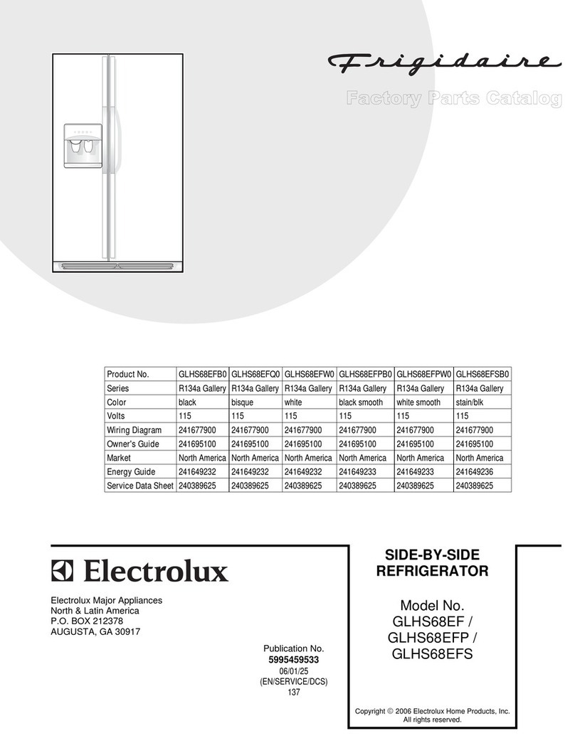 Frigidaire GLHS68EF Factory parts catalog