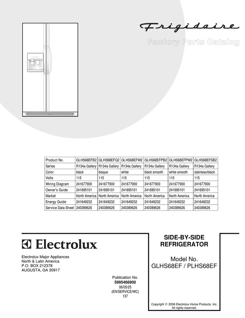 Frigidaire GLHS68EF User manual