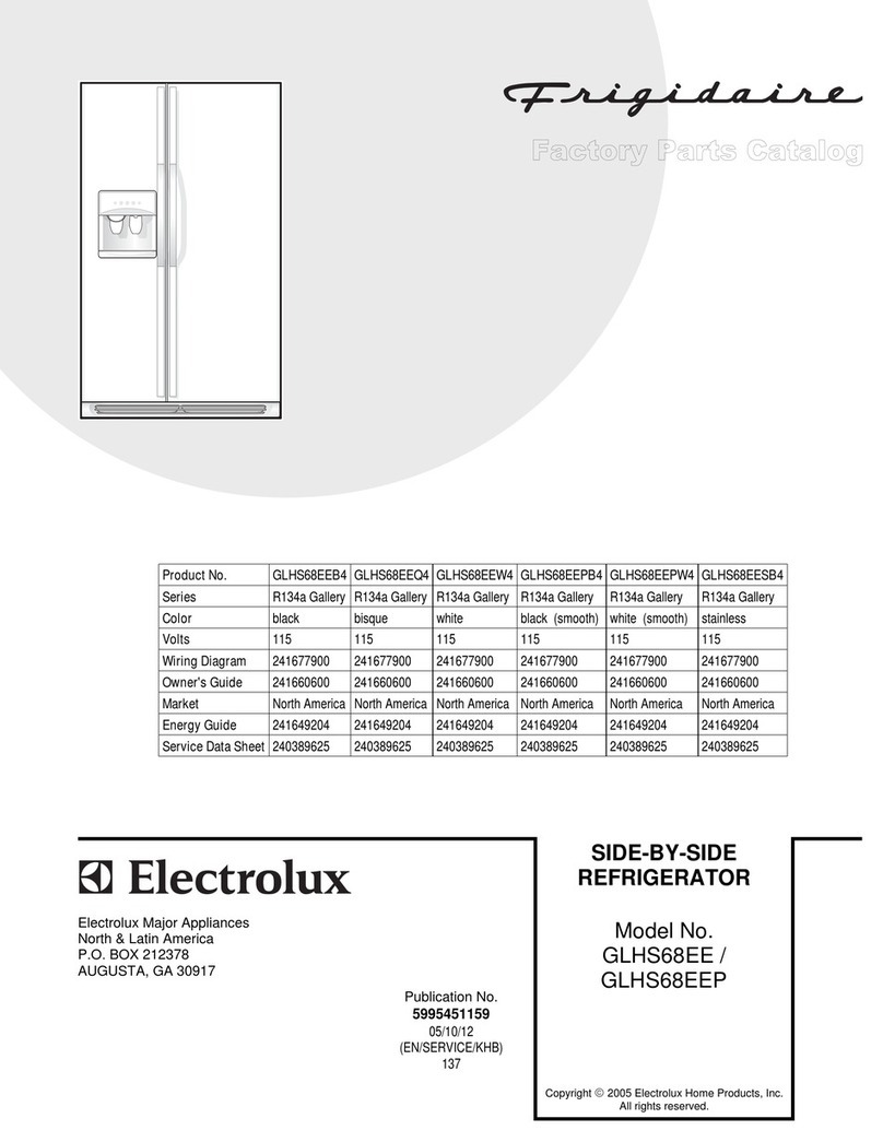 Frigidaire GLHS68EE User manual