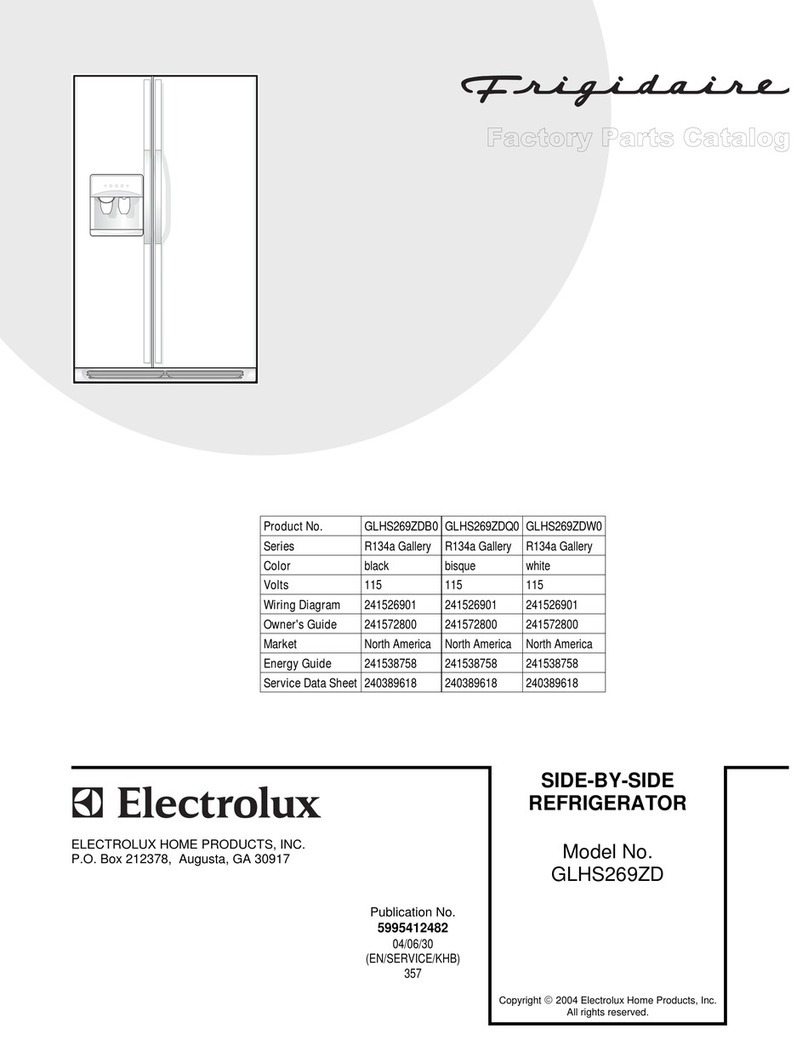 Frigidaire GLHS269ZD User manual