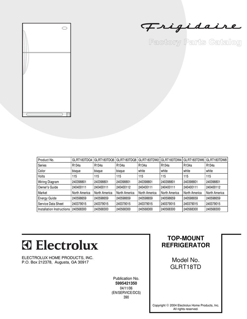 Frigidaire GLRT18TD User manual Frigidaire GLRT18TD User manual