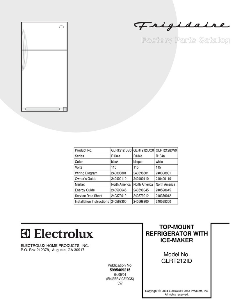 Frigidaire GLRT212ID User manual