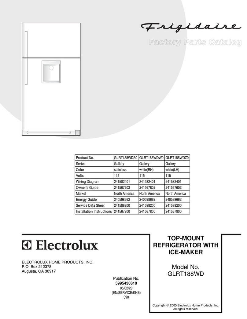 Frigidaire GLRT188WD User manual
