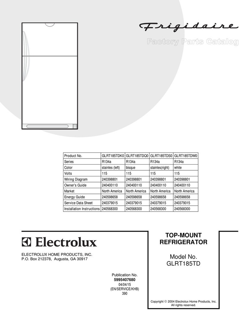 Frigidaire GLRT185TD Factory parts catalog