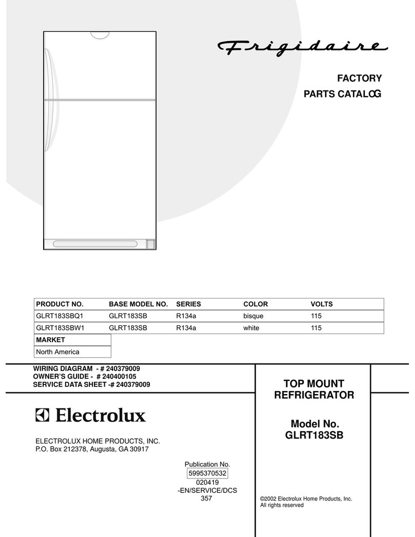 Frigidaire GLRT183SB User manual